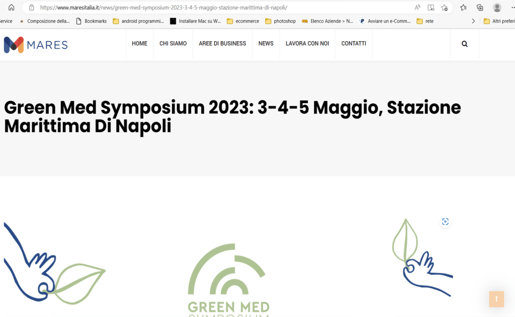 Rassegna Stampa - mares italia - Green Med Expo & Symposium - 2025