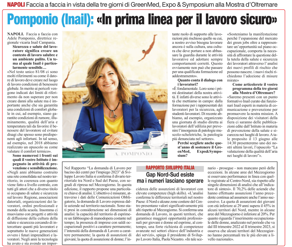Rassegna Stampa - Roma 22 05 SINGOLO EVIDENZIATO 1 - Green Med Expo & Symposium - 2025