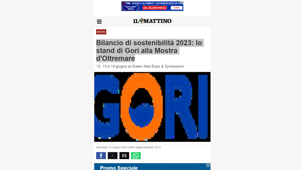 Rassegna Stampa - il mattino 2 - Green Med Expo & Symposium - 2025