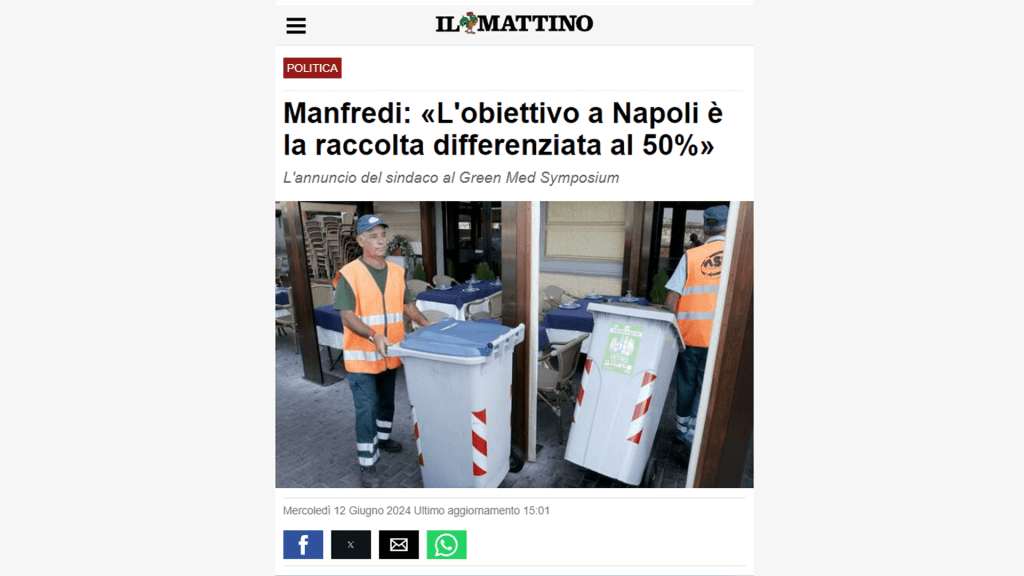 Rassegna Stampa - il mattino 3 - Green Med Expo & Symposium - 2025