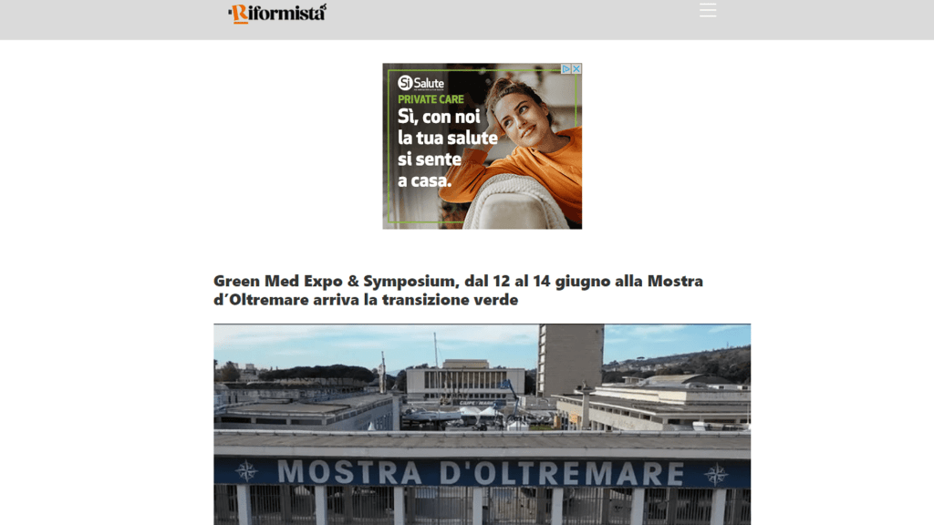 Rassegna Stampa - il riformista - Green Med Expo & Symposium - 2025