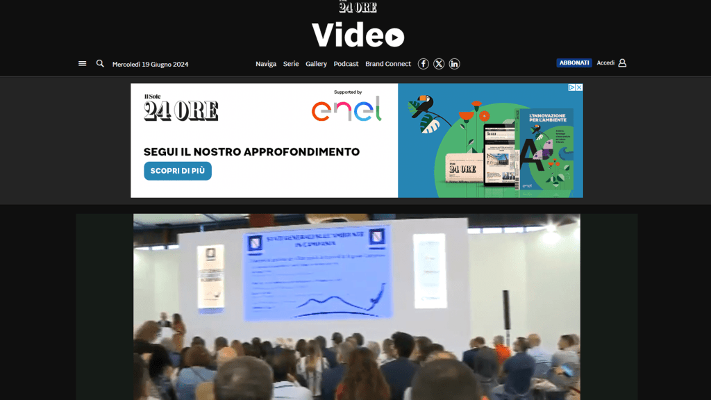 Rassegna Stampa - sole 24 ore - Green Med Expo & Symposium - 2025