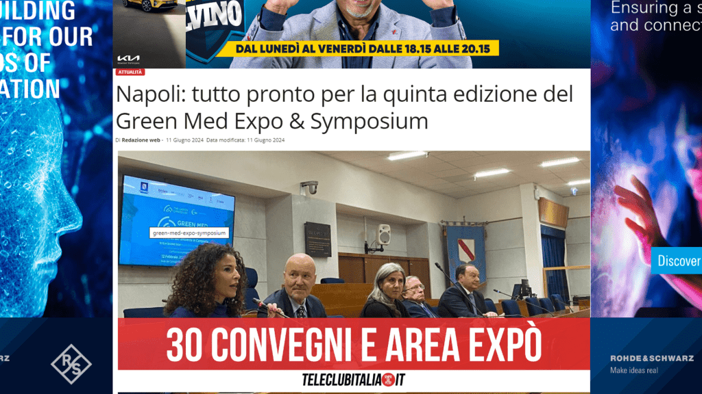 Rassegna Stampa - teleclub italia - Green Med Expo & Symposium - 2025
