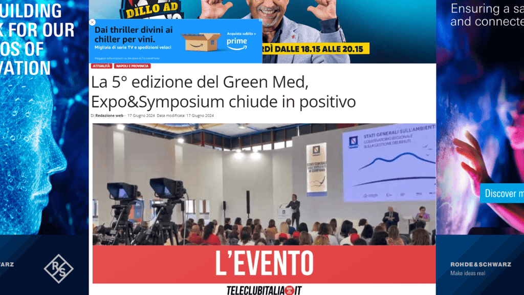 Rassegna Stampa - today news 2 - Green Med Expo & Symposium - 2025